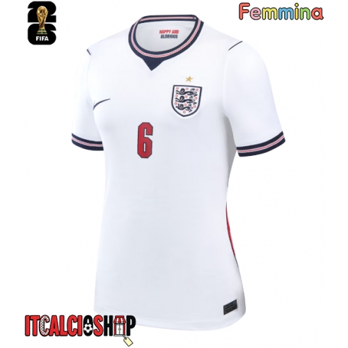 Inghilterra Marc Guehi #6 Prima Maglia Femmina Mondiali 2026 Manica Corta